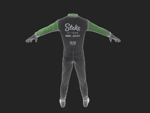 F1 Sauber Racing Suit 2025 3D Model
