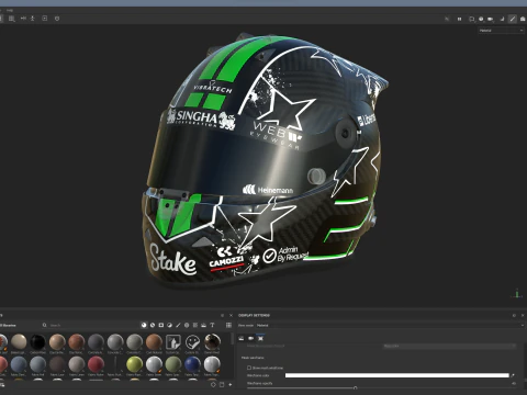F1 Sauber Racing Suit 2025 3D Model