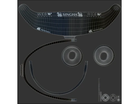 F1 Sauber Racing Suit 2025 3D Model