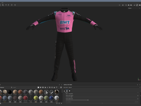F1 Alpine Racing Suit 2025 Modello 3D