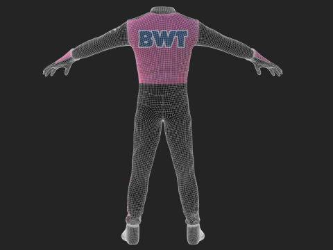 F1 Alpine Racing Suit 2025 Modello 3D