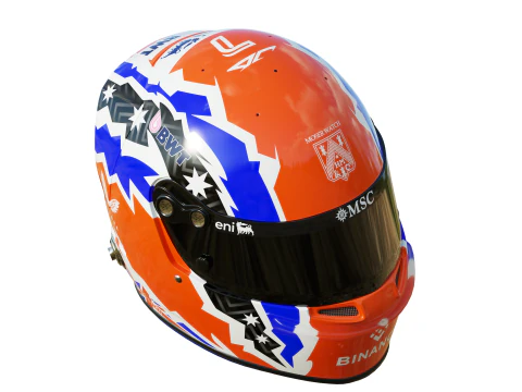 Tuta da corsa alpina F1 2025 Modello 3D