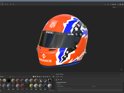 Tuta da corsa alpina F1 2025 Modello 3D