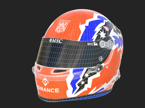 Tuta da corsa alpina F1 2025 Modello 3D