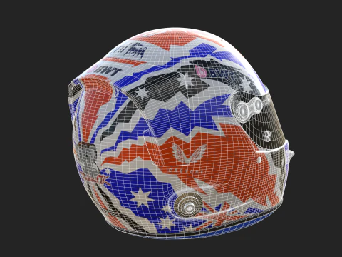 Tuta da corsa alpina F1 2025 Modello 3D