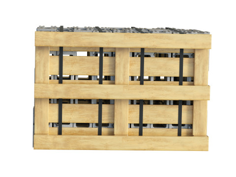 Cinder Blocks Stack On Pallet 3D Model