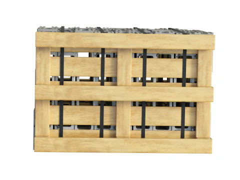 Cinder Blocks Stack On Pallet 3D Model
