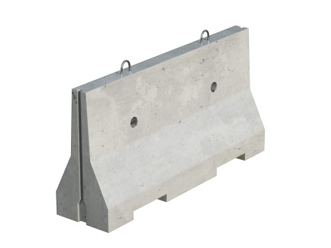 Concrete Barrier 3D 모델