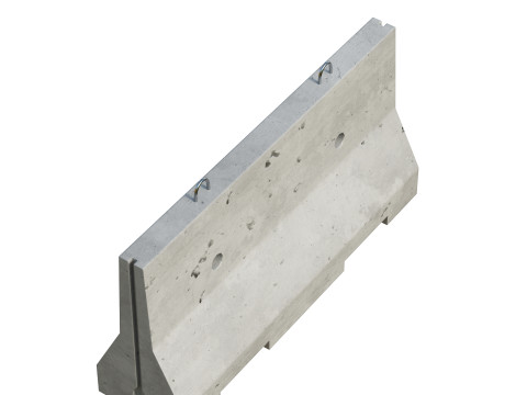 Concrete Barrier 3D 모델