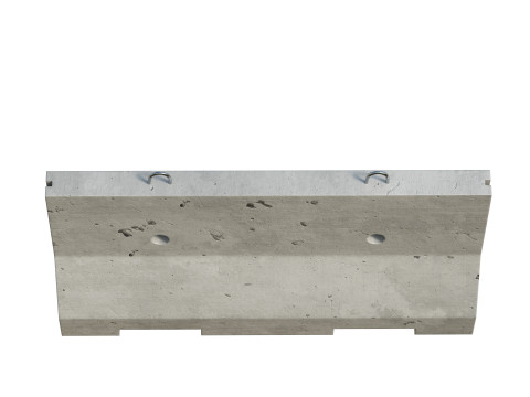 Concrete Barrier 3D 모델