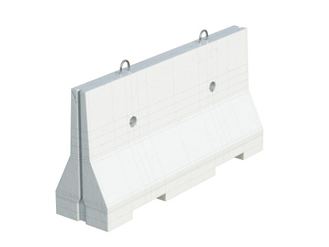 Concrete Barrier 3D 모델