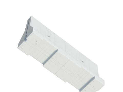 Concrete Barrier 3D 모델