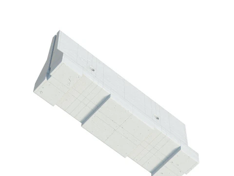 Barriera di cemento Modello 3D