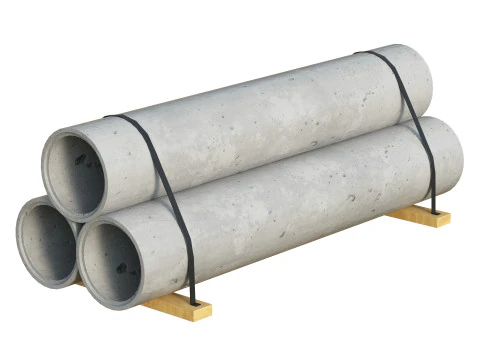 混凝土护栏 3D 模型