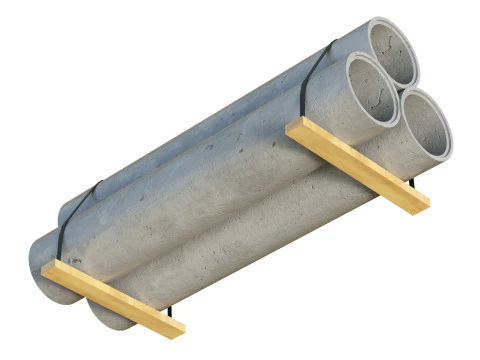 混凝土护栏 3D 模型