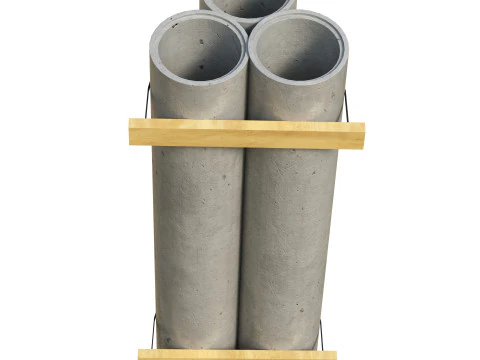 混凝土护栏 3D 模型