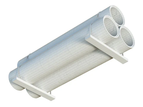 混凝土护栏 3D 模型