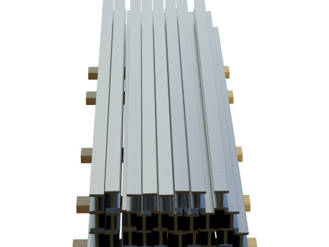 Iron Beams Modelo 3D