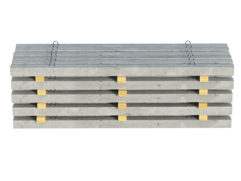 Stacked Concrete Slabs 3D Model