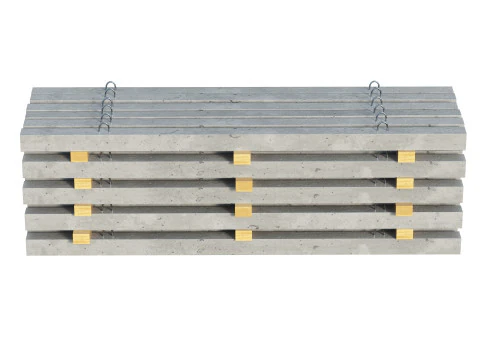 Lastre di cemento impilate Modello 3D