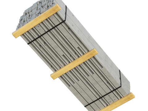 Stacked Concrete Slabs Modello 3D