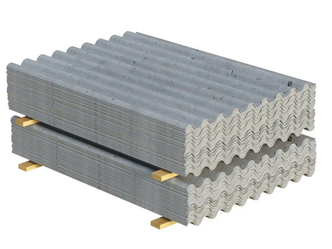 Tegole In Cemento Su Assi Di Legno Modello 3D