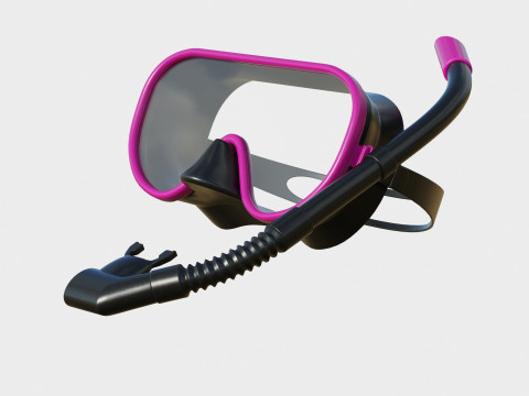 Diving Mask 3D मॉडल