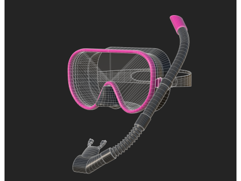 Diving Mask 3D मॉडल