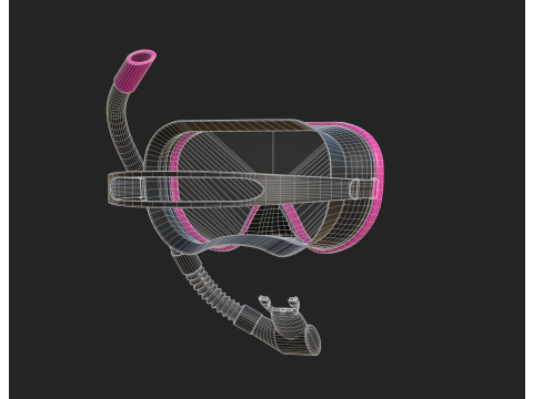 Diving Mask 3D मॉडल