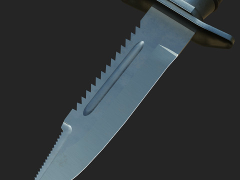 Tactical Hunting Army Knife 3D 模型