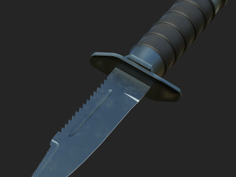Tactical Hunting Army Knife 3D 模型