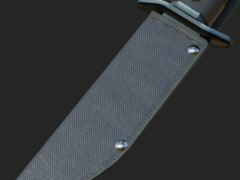 Tactical Hunting Army Knife 3D 模型