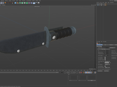 Tactical Hunting Army Knife 3D 模型