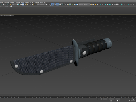 Tactical Hunting Army Knife 3D 模型