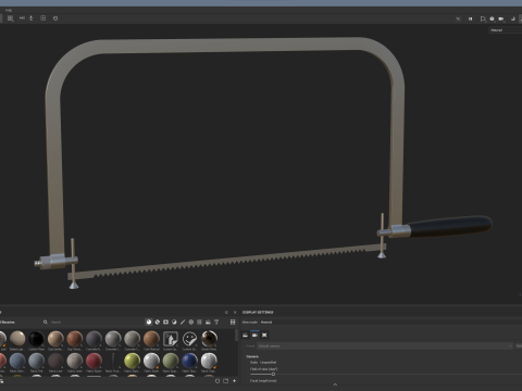 Coping Saw Black 3D 模型