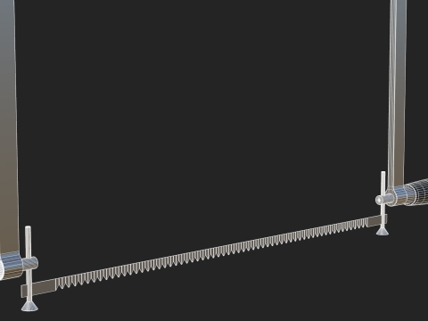Coping Saw Black 3D 模型