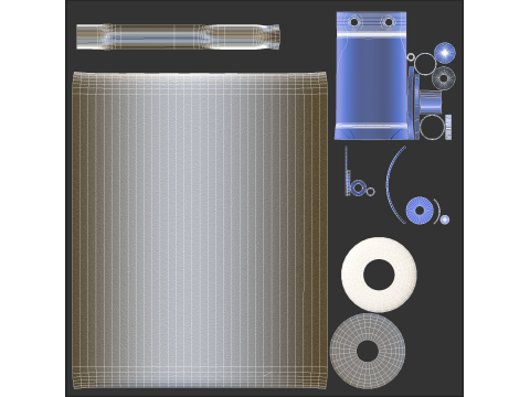 Paint Roller 3D Model