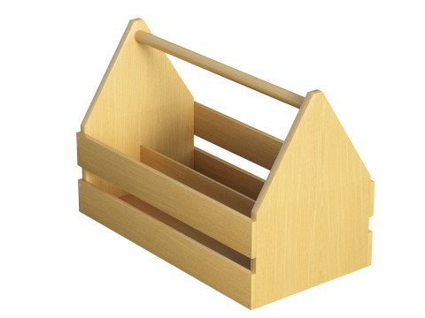 Wooden Toolbox 3D Модель