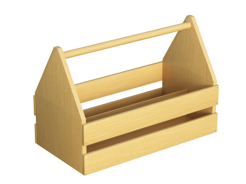 Wooden Toolbox 3D Модель