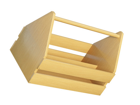 Wooden Toolbox 3D Модель