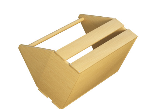 Wooden Toolbox 3D Модель