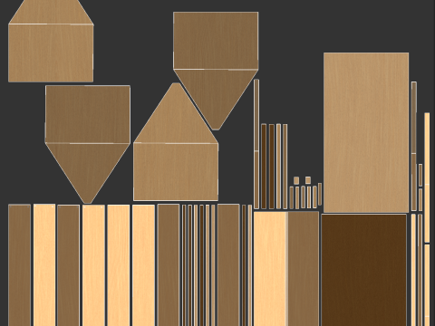 Wooden Toolbox 3D Модель