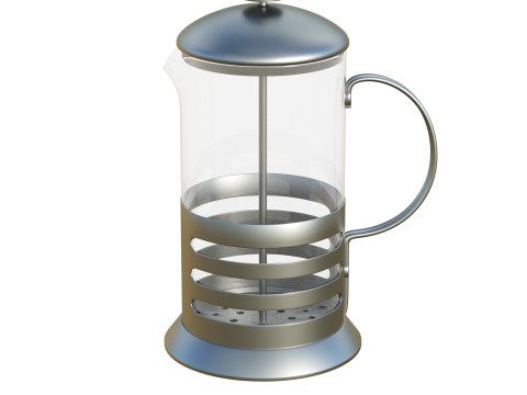 French Press Coffee Pot 3Dモデル