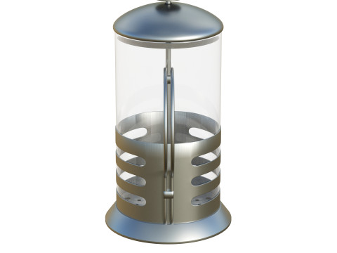 French Press Coffee Pot 3Dモデル