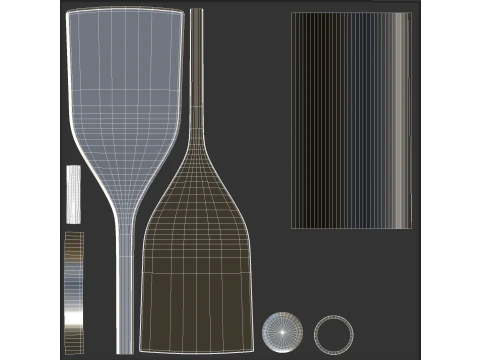 Spatola nera Modello 3D