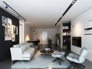 apartment qhtap4 rooms 3d scene 3D Model