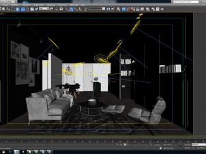 apartment qhtap4 rooms 3d scene 3D Model