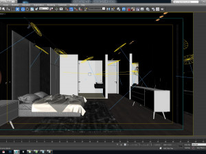 apartment qhtap4 rooms 3d scene 3D Model