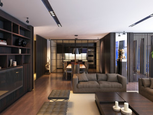 ew penthouse 3d scene Modello 3D