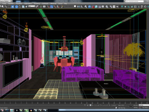 ew penthouse 3d scene Modèle 3D